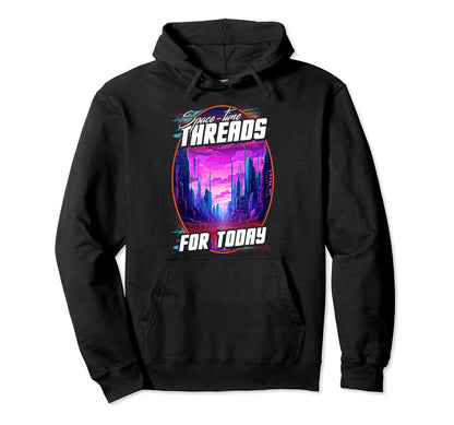 Spacetime Aesthetic Cyber Futurism Hoodie - Aesthetic Graphic for Adults - T-Shirt, Sweatshirt, Hoodie