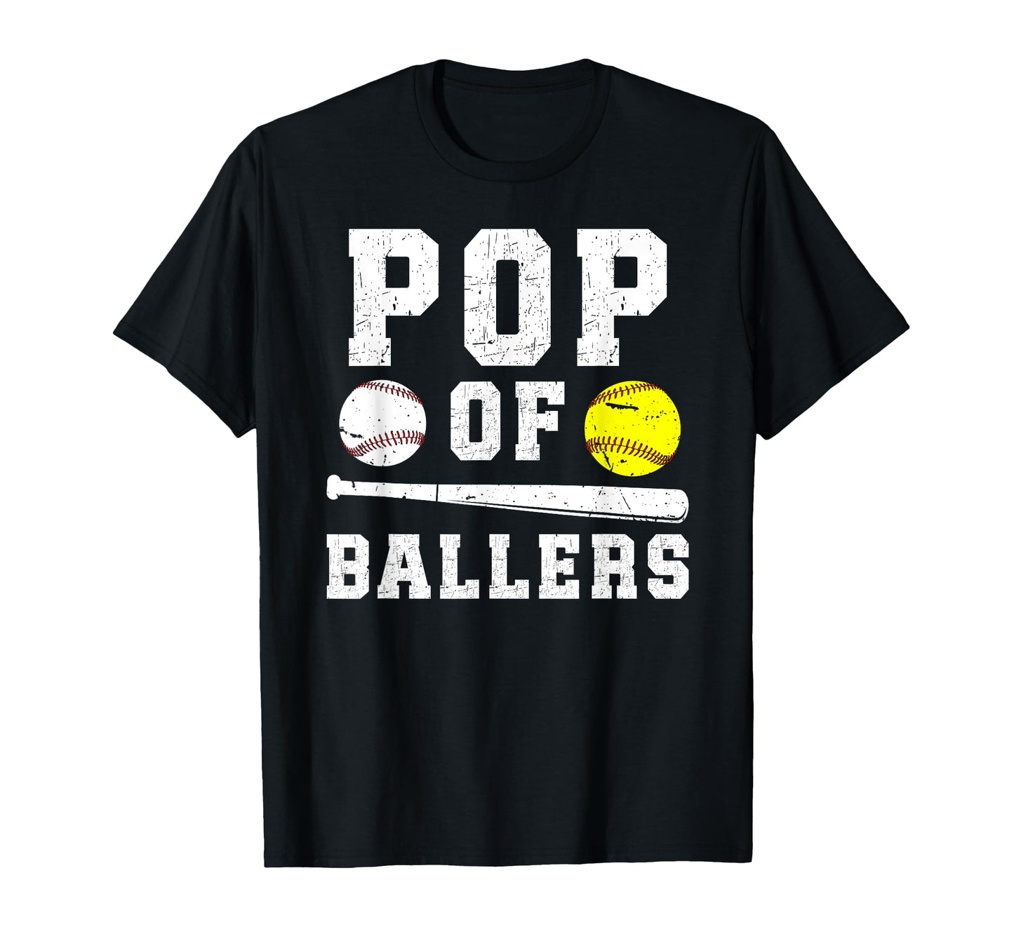 Pop Ballers Proud Baseball T-Shirt - Fun Novelty Design for Adults - T-Shirt, Sweatshirt, Hoodie