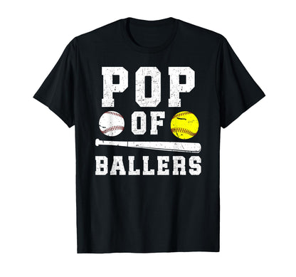 Pop Ballers Proud Baseball T-Shirt - Fun Novelty Design for Adults - T-Shirt, Sweatshirt, Hoodie