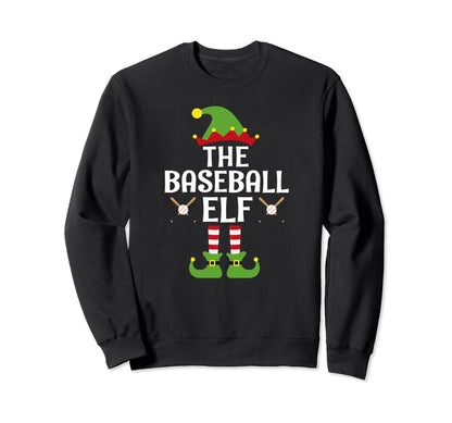 Baseball Elf Family Matching Sweatshirt - Aesthetic Graphic for Adults - T-Shirt, Sweatshirt, Hoodie