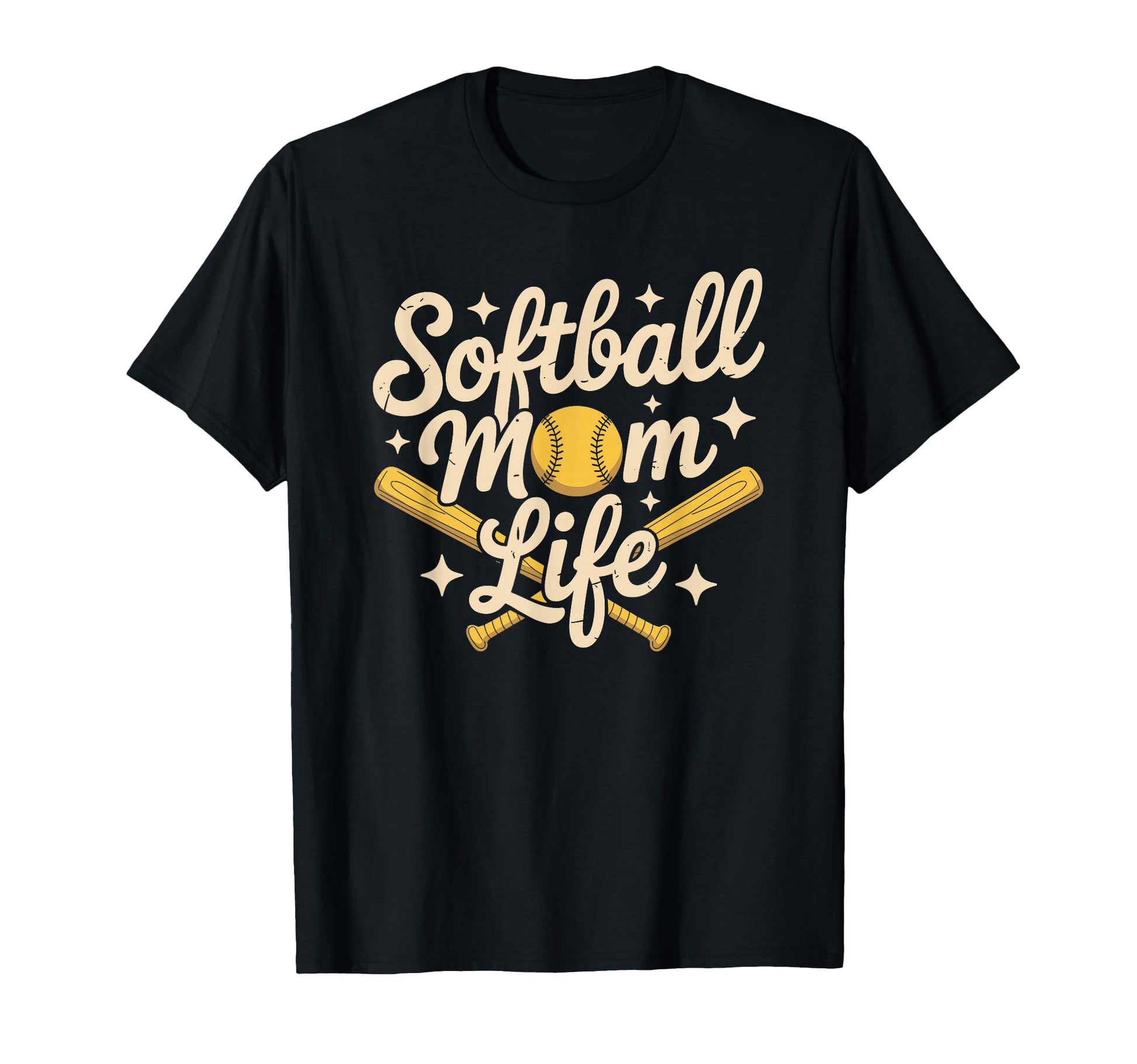 Softball Mom Life Baseball Sports T-Shirt - Casual Everyday Wear Men Women - T-Shirt, Sweatshirt, Hoodie