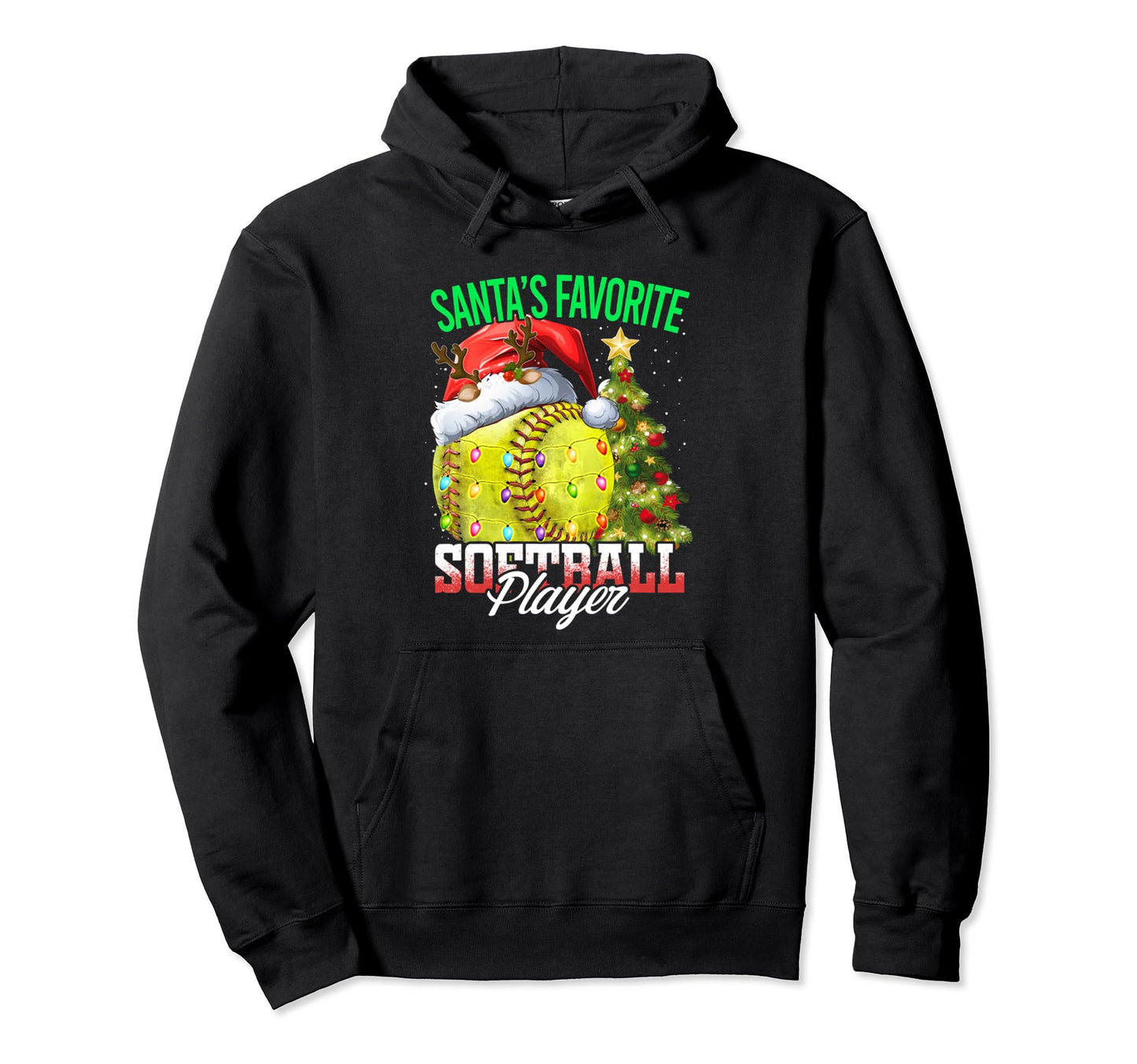 Santas Favorite Baseball Player Hoodie - Minimalist Print for Adults - T-Shirt, Sweatshirt, Hoodie
