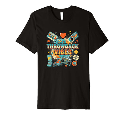 Throwback Vibes 90S Y2K Aesthetic T-Shirt - Unique Graphic for Adults - T-Shirt, Sweatshirt, Hoodie