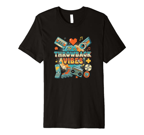 Throwback Vibes 90S Y2K Aesthetic T-Shirt - Unique Graphic for Adults - T-Shirt, Sweatshirt, Hoodie