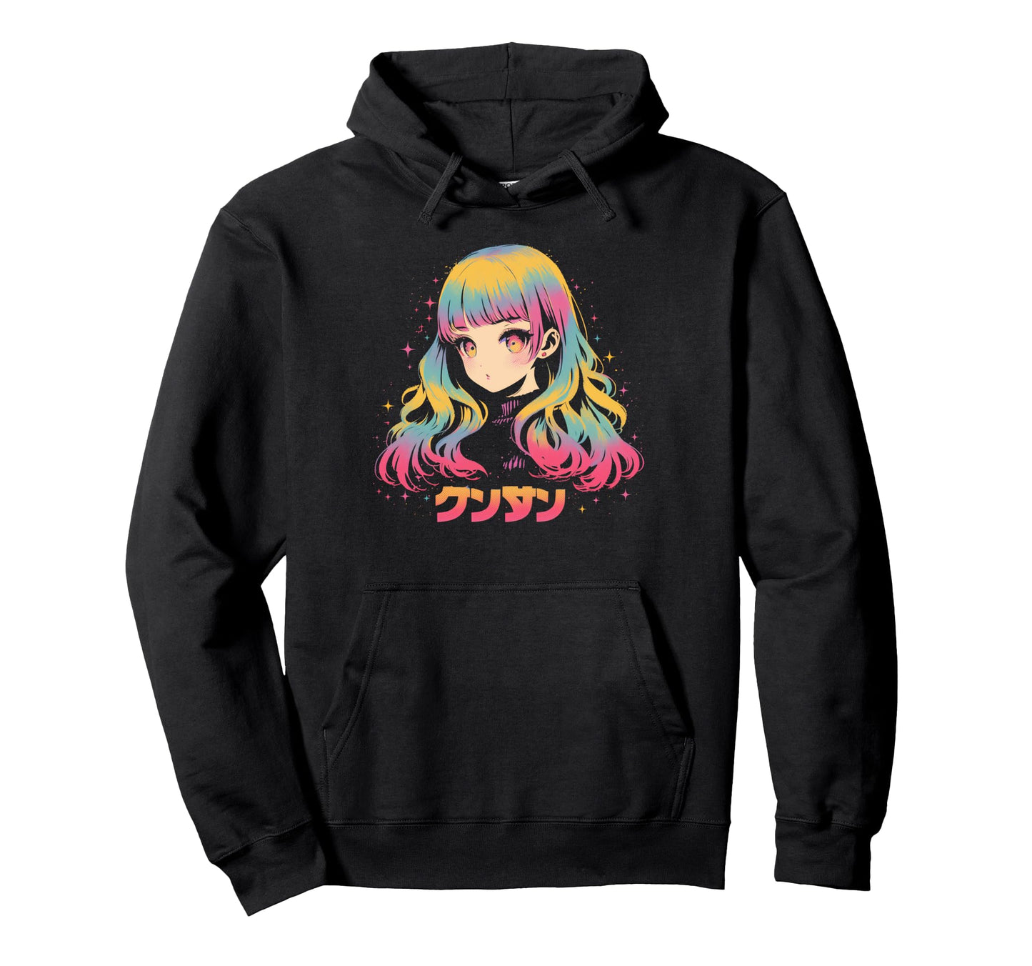 Goth Grunge Demon Anime Waifu Horror Alt Hoodie - Minimalist Print Unisex - T-Shirt, Sweatshirt, Hoodie
