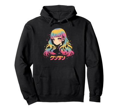 Goth Grunge Demon Anime Waifu Horror Alt Hoodie - Minimalist Print Unisex - T-Shirt, Sweatshirt, Hoodie