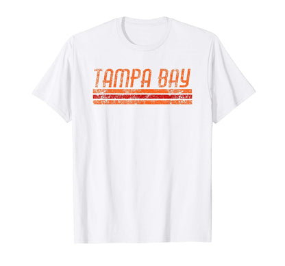 Tampa Bay Florida Weathered Stripe T-Shirt - Unique Graphic Men Women - T-Shirt, Sweatshirt, Hoodie