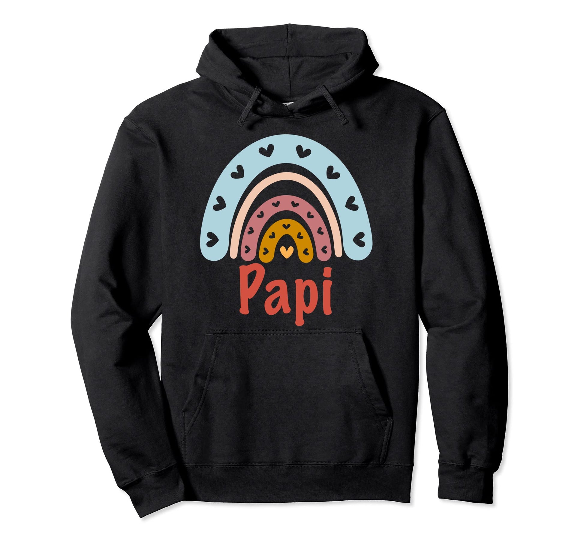 Papi Birthday Rainbow Boho Papi Hoodie - Novelty Apparel Men Women - T-Shirt, Sweatshirt, Hoodie