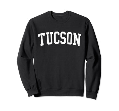 Tucson Az Distressed White Varsity Sweatshirt - Fun Novelty Design Unisex - T-Shirt, Sweatshirt, Hoodie