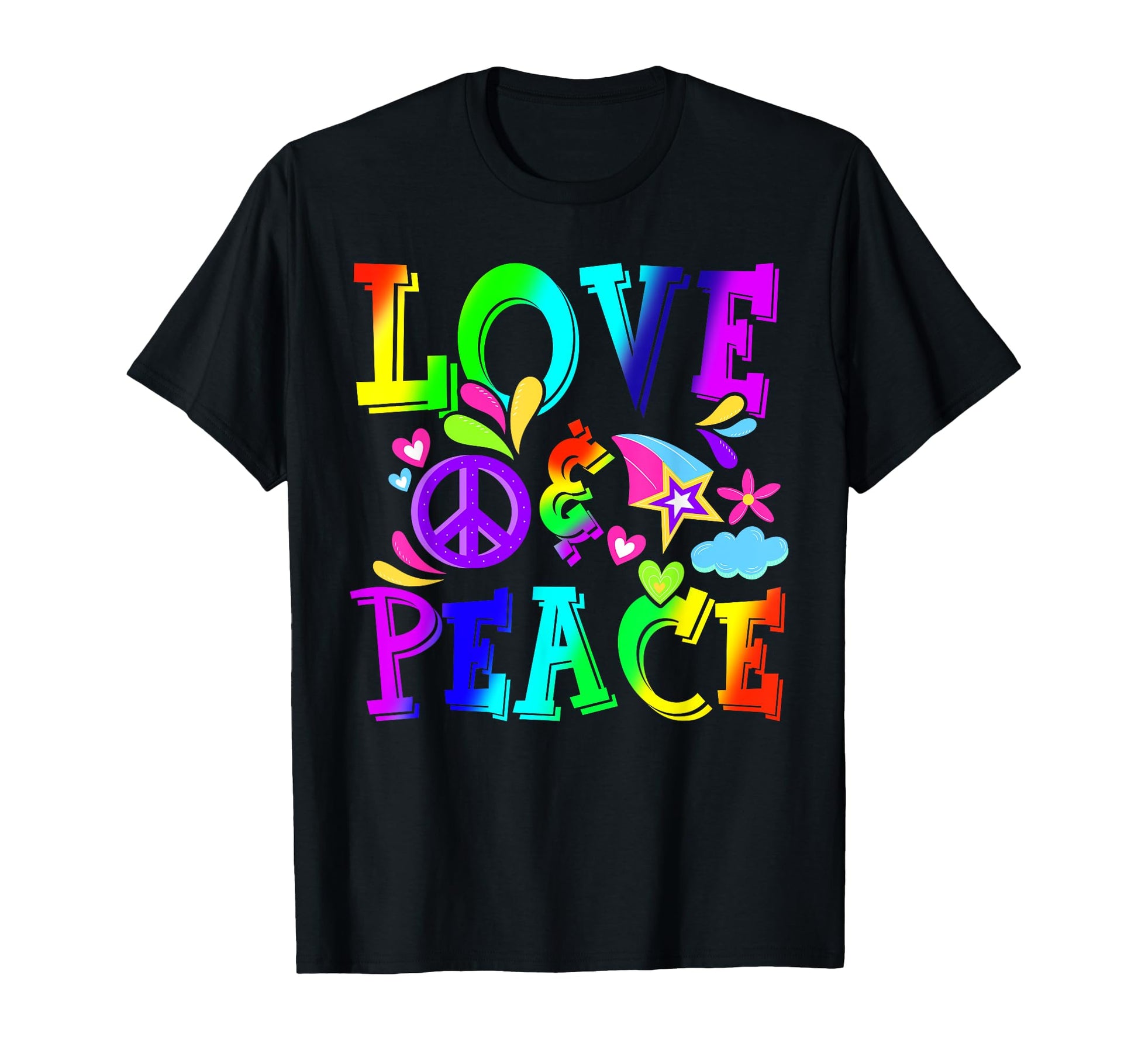 Flower Power Hippie Costume Love T-Shirt - Minimalist Print Men Women - T-Shirt, Sweatshirt, Hoodie