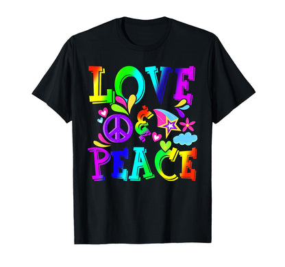 Flower Power Hippie Costume Love T-Shirt - Minimalist Print Men Women - T-Shirt, Sweatshirt, Hoodie