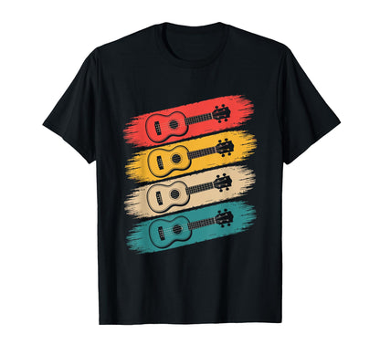 Colorful Guitar Guitar Old School T-Shirt - Casual Everyday Wear for Adults - T-Shirt, Sweatshirt, Hoodie