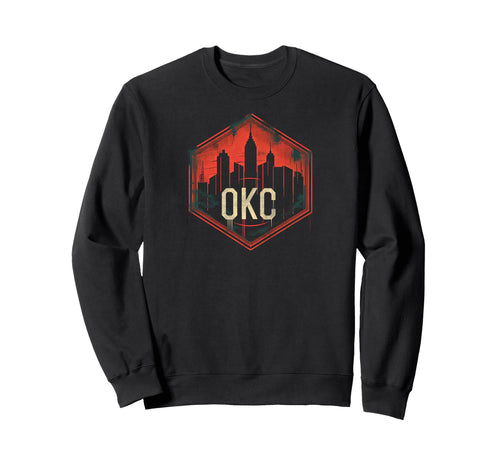 Okc Grit 90S Grunge Urbandecay Sweatshirt - Casual Everyday Wear Unisex - T-Shirt, Sweatshirt, Hoodie