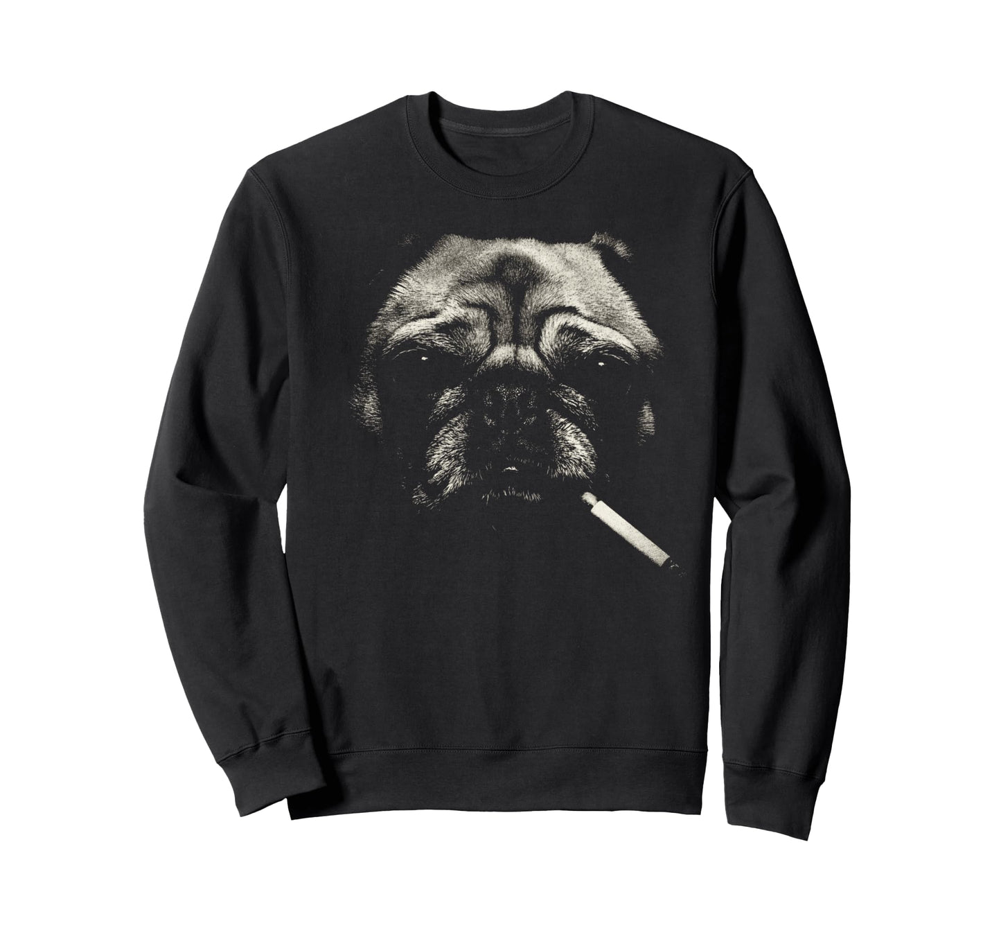 Smoking Dog Cigarette Meme 90S Grunge Sweatshirt - Novelty Apparel Unisex - T-Shirt, Sweatshirt, Hoodie