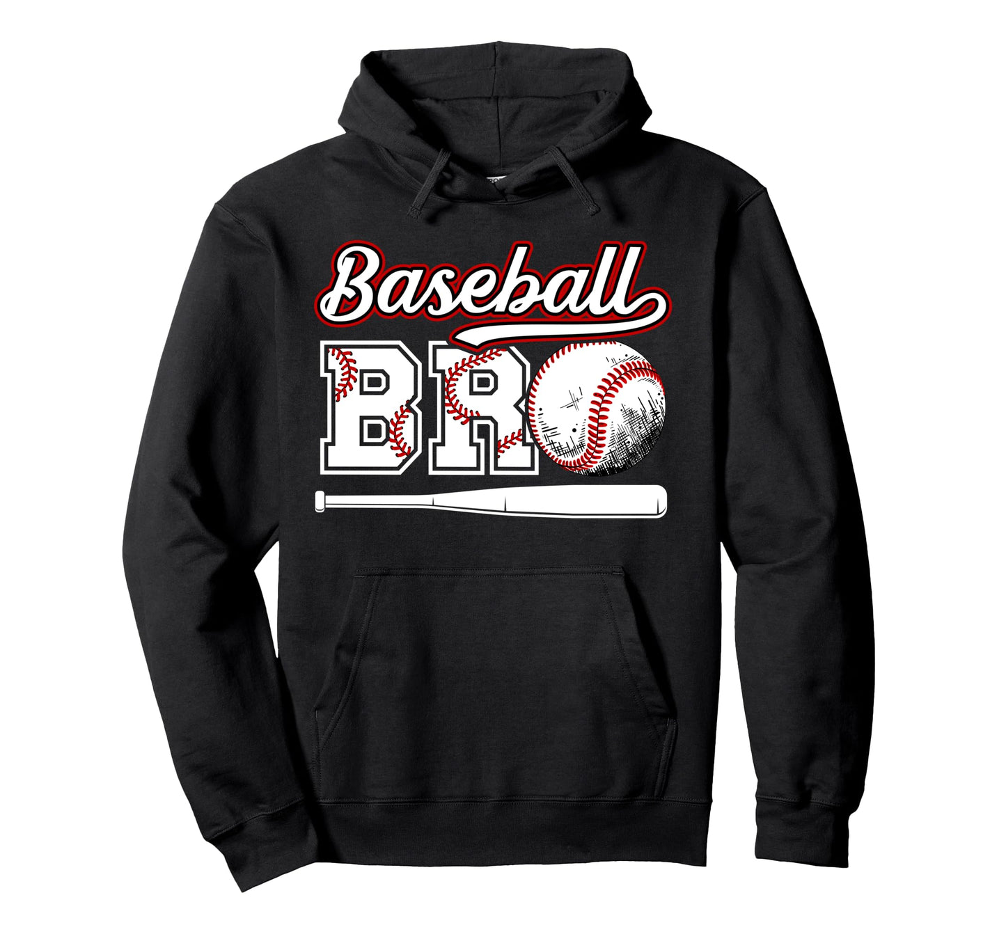 Baseball Bro Proud Baseball Brother Hoodie - Trendy Graphic Unisex - T-Shirt, Sweatshirt, Hoodie