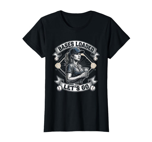 Bases Loaded Lets Go Baseball Mom T-Shirt - Novelty Apparel Men Women - T-Shirt, Sweatshirt, Hoodie