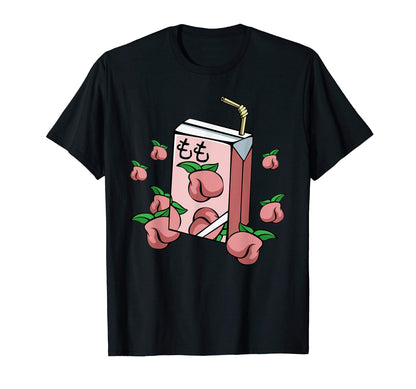 90S Japanese Aesthetic Peach Vaporwave T-Shirt - Trendy Graphic Unisex - T-Shirt, Sweatshirt, Hoodie