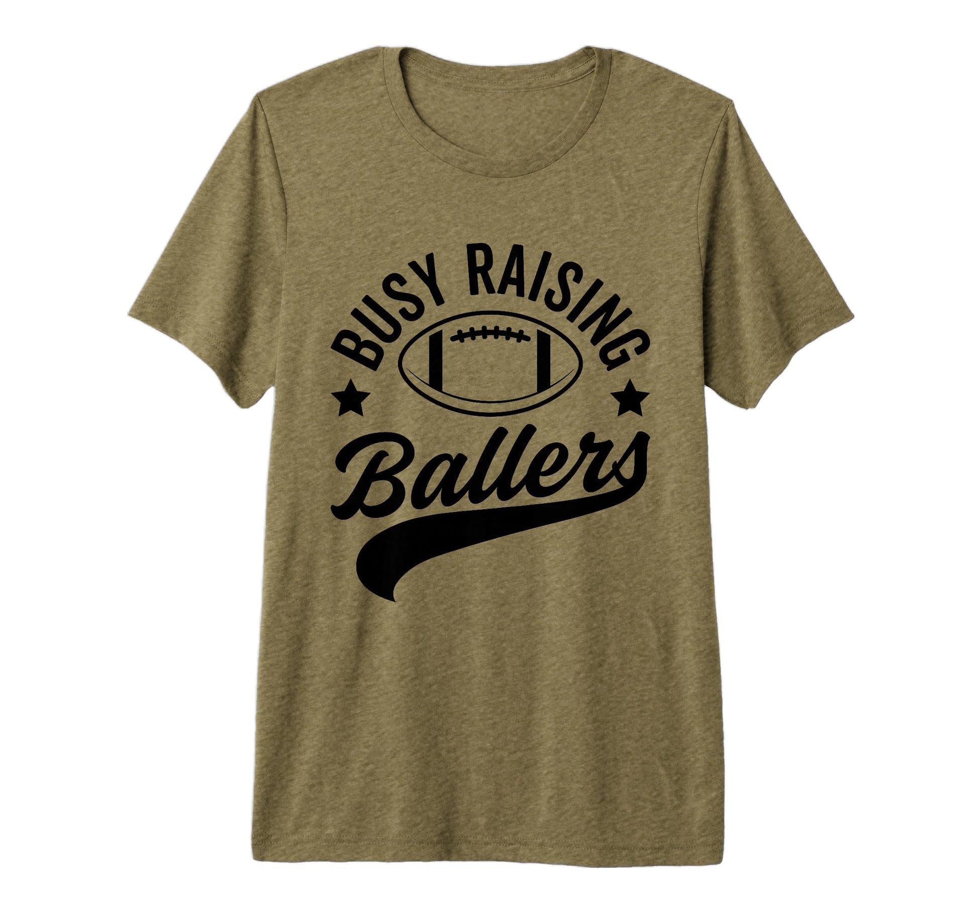Busy Raising Ballers Football Cheer T-Shirt - Minimalist Print for Adults - T-Shirt, Sweatshirt, Hoodie