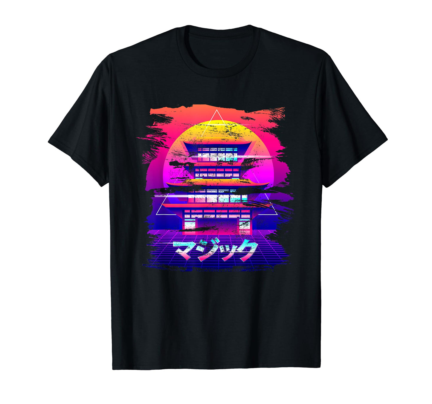 Japanese Magic Shrine Vaporwave Aesthetic T-Shirt - Graphic Print Unisex - T-Shirt, Sweatshirt, Hoodie