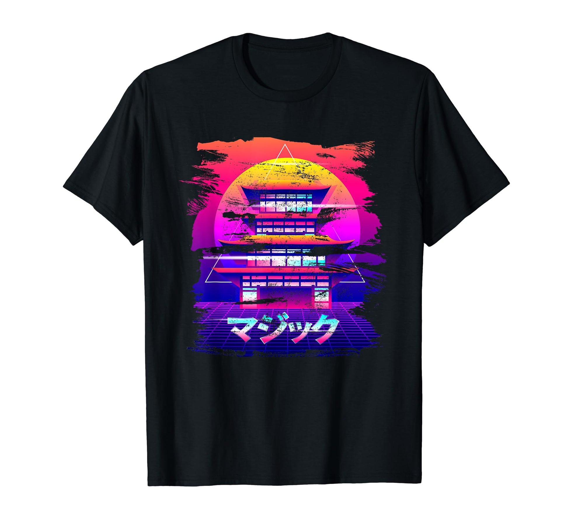 Japanese Magic Shrine Vaporwave Aesthetic T-Shirt - Graphic Print Unisex - T-Shirt, Sweatshirt, Hoodie