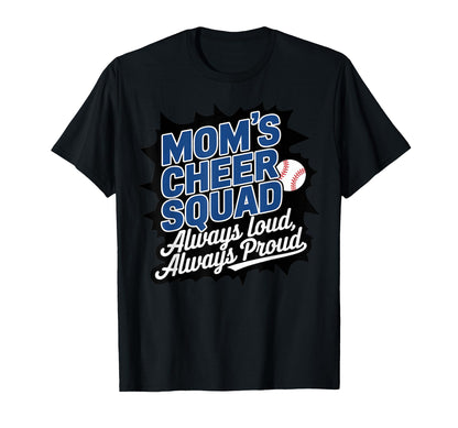 Moms Cheer Squad T-Shirt - Fun Novelty Design for Adults - T-Shirt, Sweatshirt, Hoodie