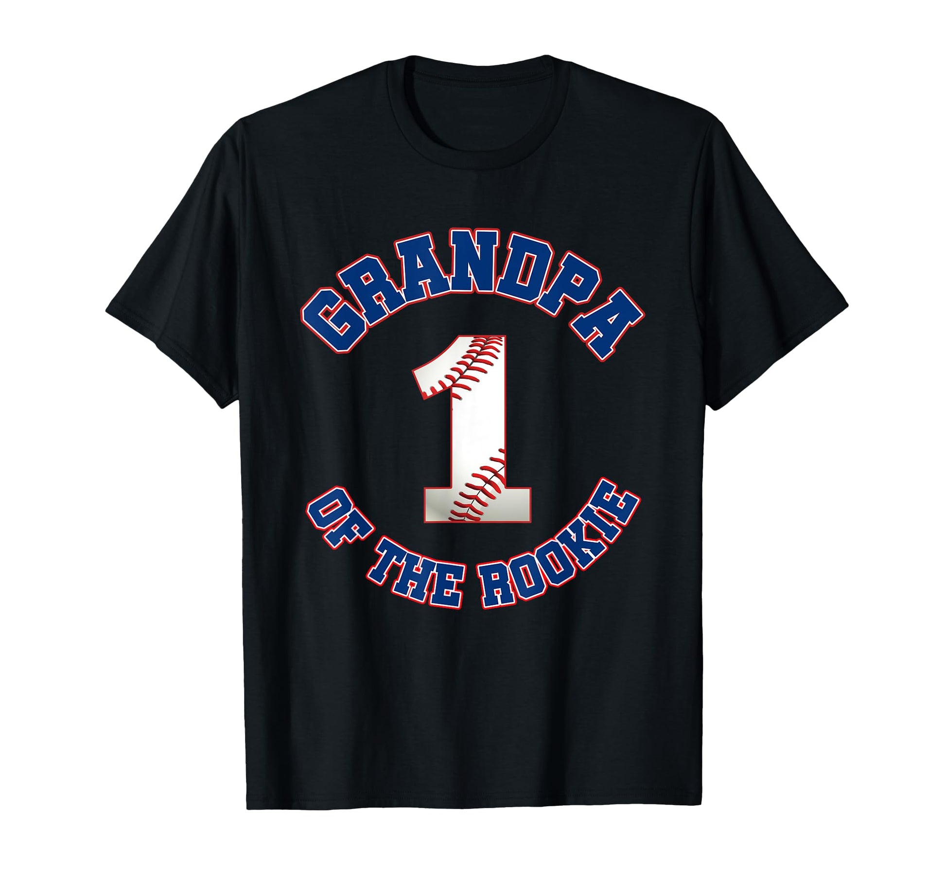 Grandpa Rookie 1St Birthday Baseball T-Shirt - Graphic Print Men Women - T-Shirt, Sweatshirt, Hoodie