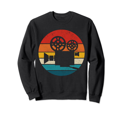 Camera Movie Director Chair Film Sweatshirt - Trendy Graphic for Adults - T-Shirt, Sweatshirt, Hoodie