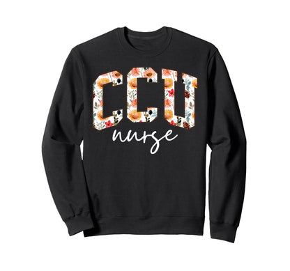 Boho Floral Coronary Care Unit Sweatshirt - Fun Novelty Design for Adults - T-Shirt, Sweatshirt, Hoodie