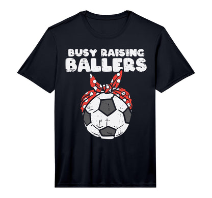 Mens Busy Raising Ballers Soccer Polka T-Shirt - Unique Graphic Men Women - T-Shirt, Sweatshirt, Hoodie
