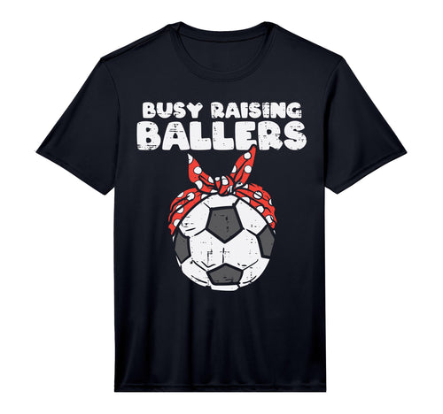 Mens Busy Raising Ballers Soccer Polka T-Shirt - Unique Graphic Men Women - T-Shirt, Sweatshirt, Hoodie