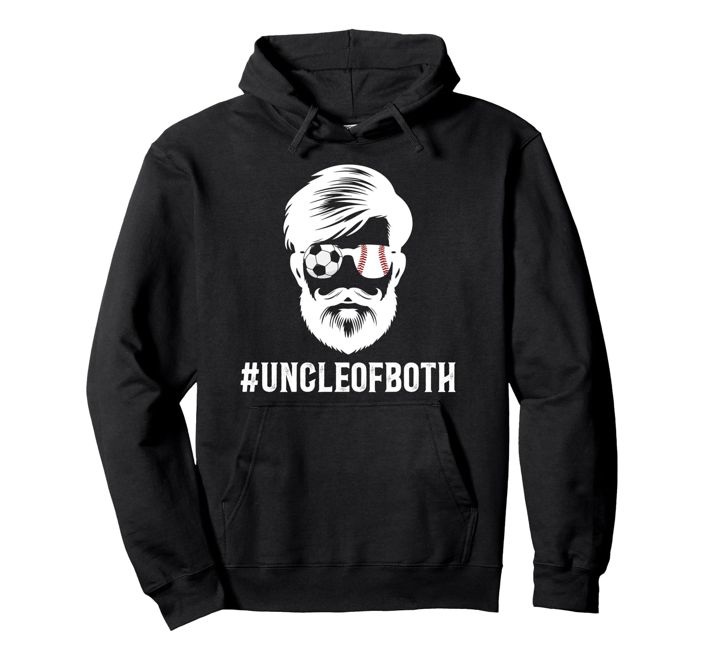 Uncle Both Baseball Soccer Uncle Hoodie - Casual Everyday Wear Men Women - T-Shirt, Sweatshirt, Hoodie