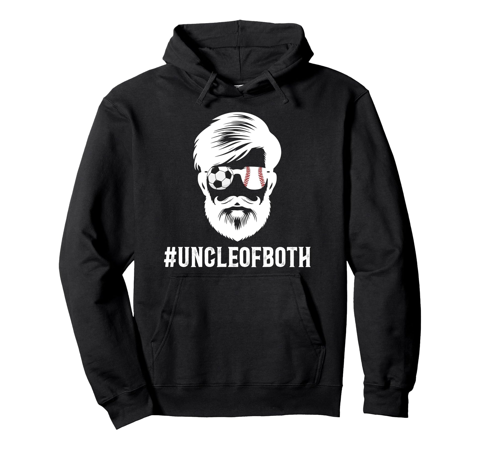 Uncle Both Baseball Soccer Uncle Hoodie - Casual Everyday Wear Men Women - T-Shirt, Sweatshirt, Hoodie