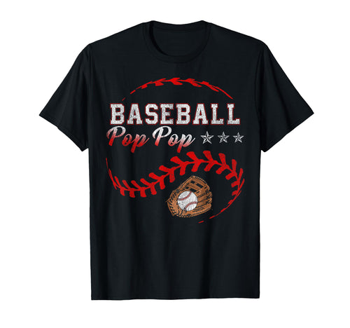 Baseball Pop Pop Funny Baseball T-Shirt - Streetwear Style for Adults - T-Shirt, Sweatshirt, Hoodie