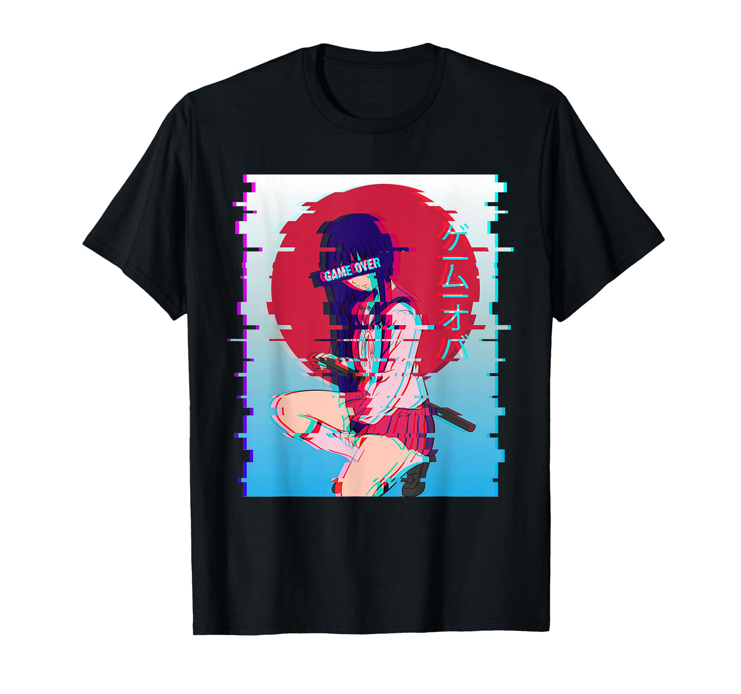Japanese Anime School Game Over T-Shirt - Streetwear Style Unisex - T-Shirt, Sweatshirt, Hoodie