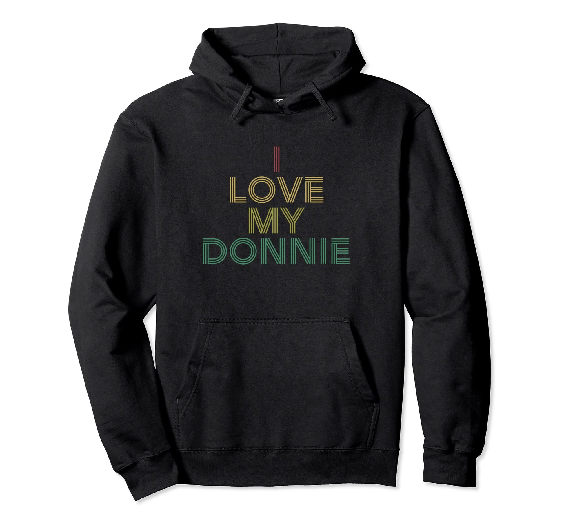 I Love Donnie Distressed 70S Hoodie - Trendy Graphic for Adults - T-Shirt, Sweatshirt, Hoodie
