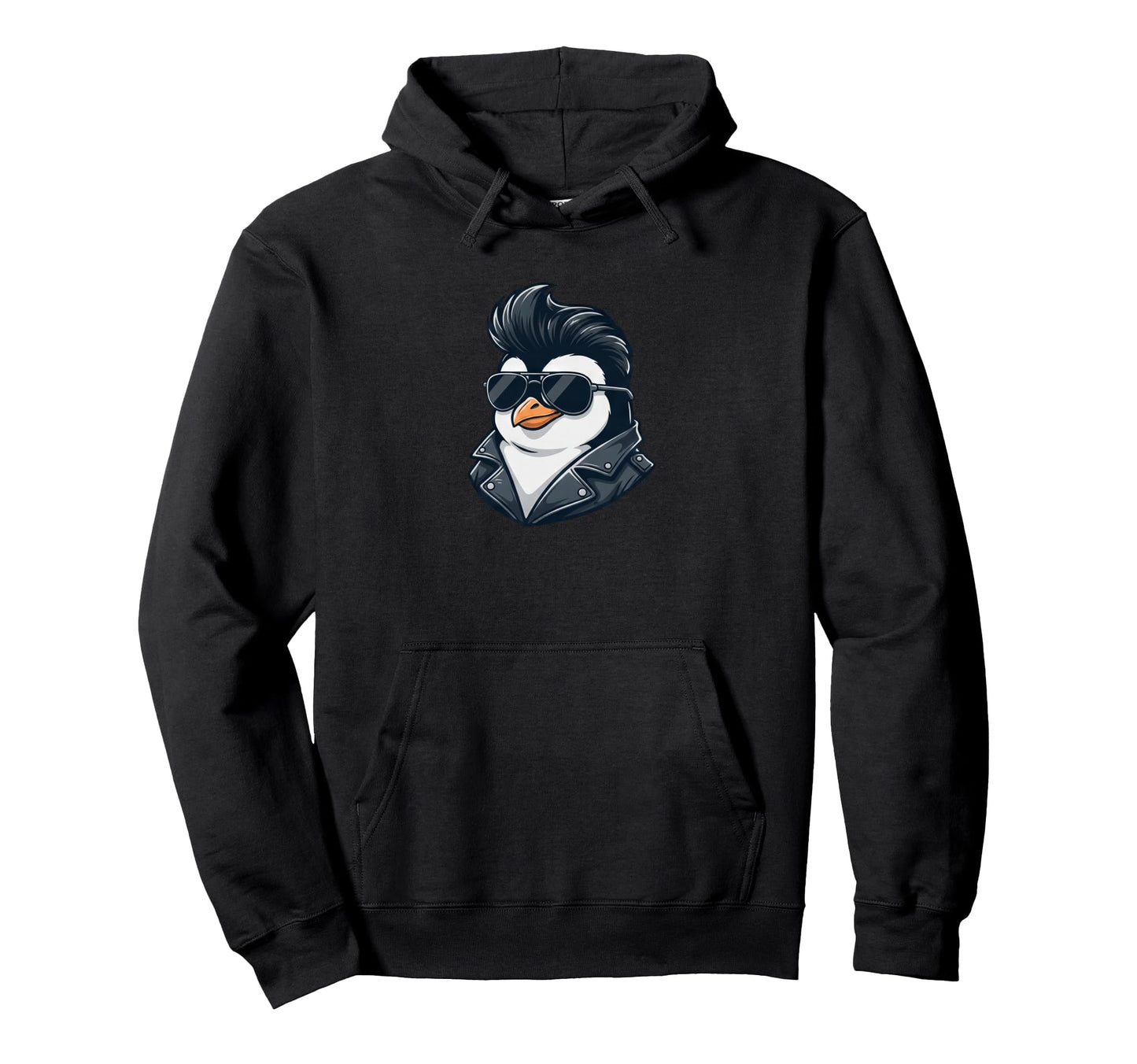 Penguin Rock Roll Sunglasses Hoodie - Streetwear Style Men Women - T-Shirt, Sweatshirt, Hoodie