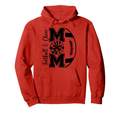 Football Cheer Mom Cheerleader Game Hoodie - Aesthetic Graphic Men Women - T-Shirt, Sweatshirt, Hoodie