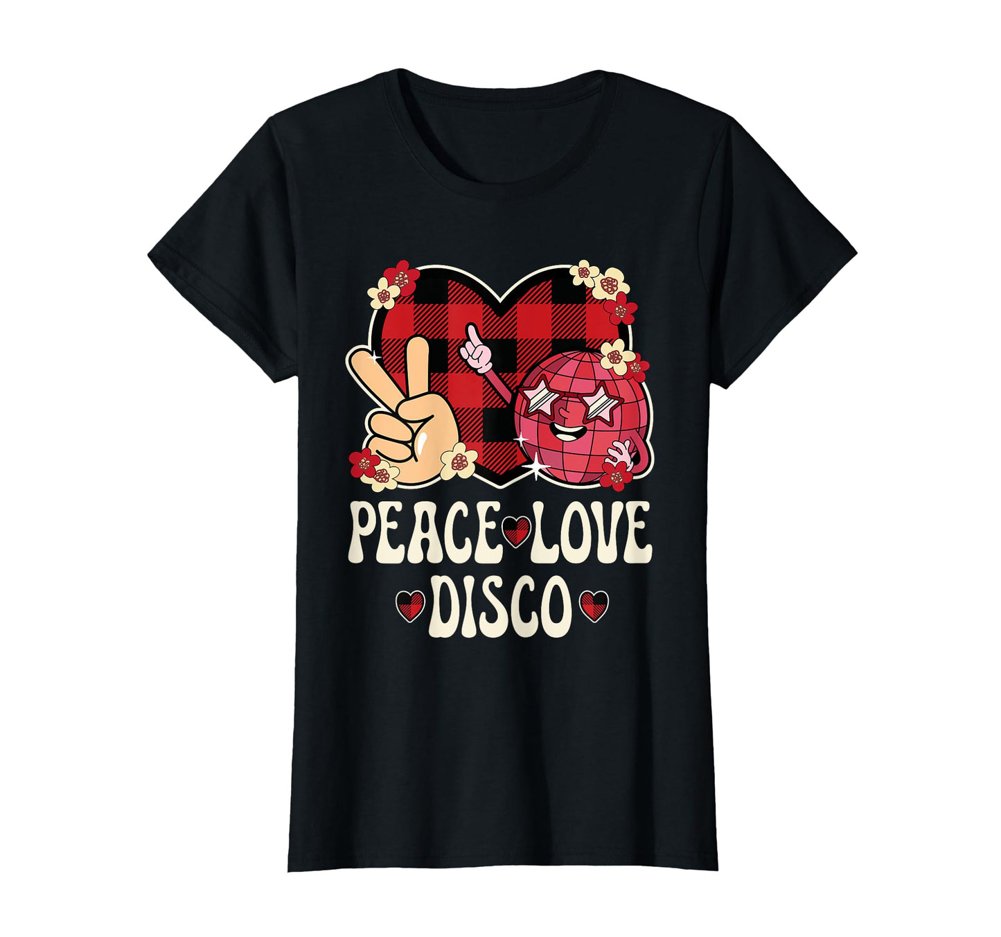Peace Love Disco Outfit Teen 70S Disco T-Shirt - Unique Graphic Men Women - T-Shirt, Sweatshirt, Hoodie