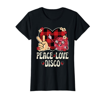 Peace Love Disco Outfit Teen 70S Disco T-Shirt - Unique Graphic Men Women - T-Shirt, Sweatshirt, Hoodie