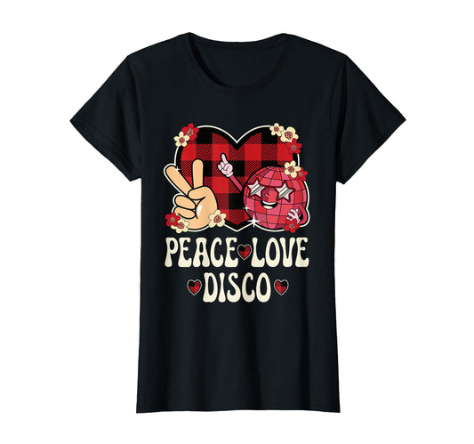 Peace Love Disco Outfit Teen 70S Disco T-Shirt - Unique Graphic Men Women - T-Shirt, Sweatshirt, Hoodie