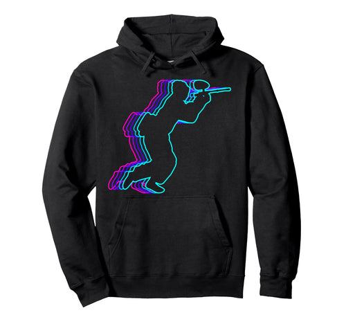 Paintball Player Team Vaporwave Hoodie - Streetwear Style Men Women - T-Shirt, Sweatshirt, Hoodie