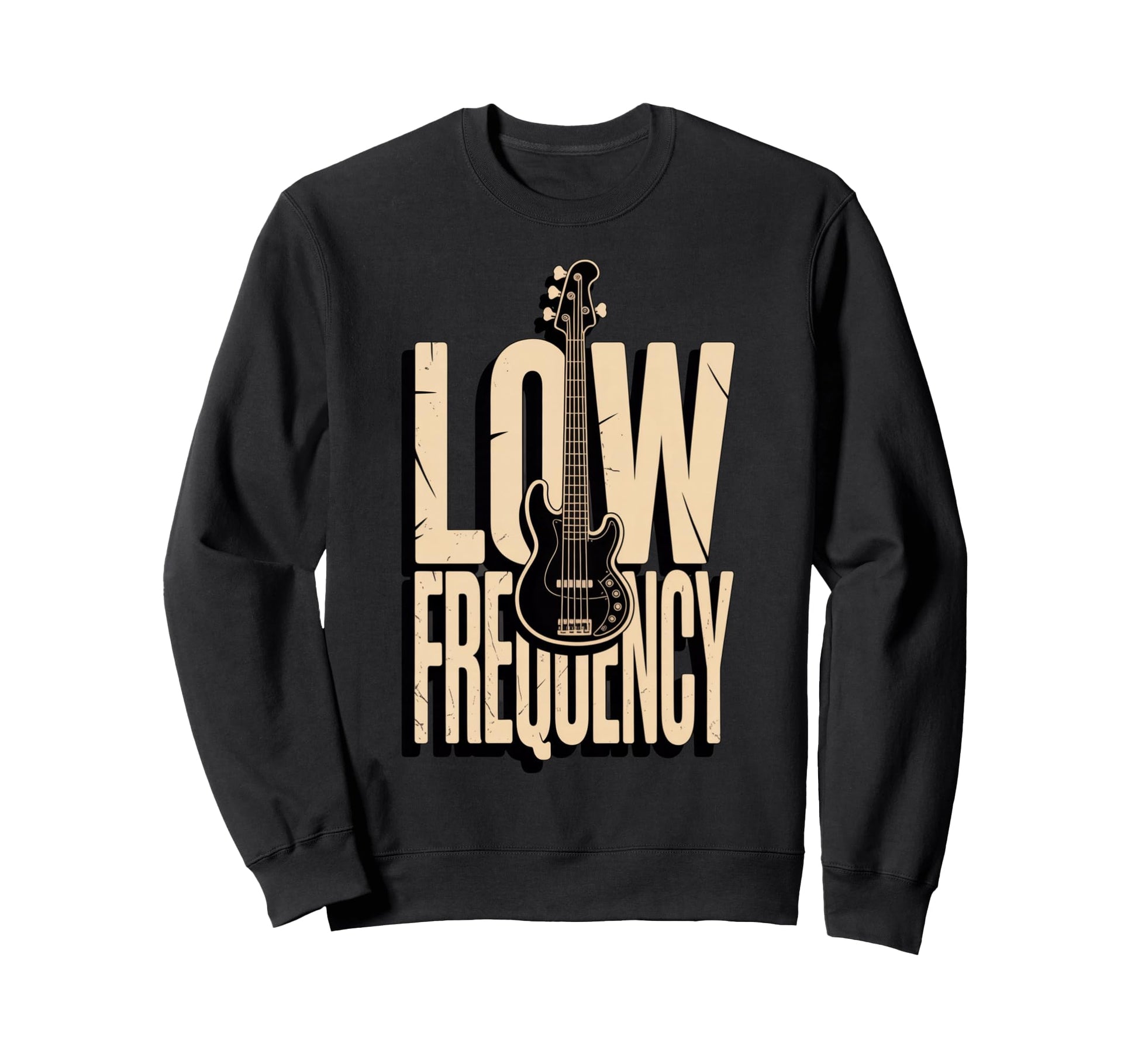 Low Frequency Bass Guitar Player Sweatshirt - Custom Art Print Men Women - T-Shirt, Sweatshirt, Hoodie