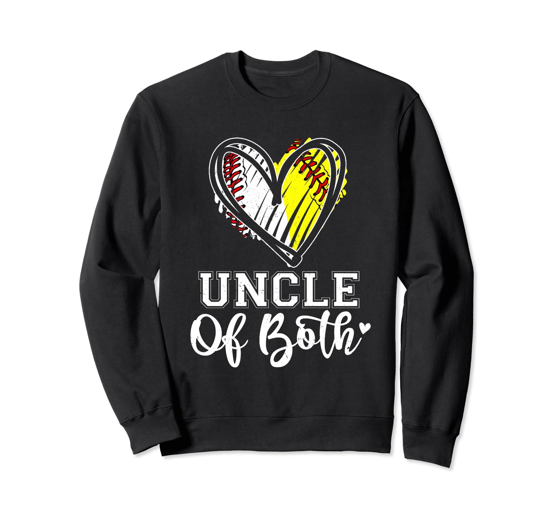 Uncle Both Baseball Softball Uncle Sweatshirt - Minimalist Print Men Women - T-Shirt, Sweatshirt, Hoodie