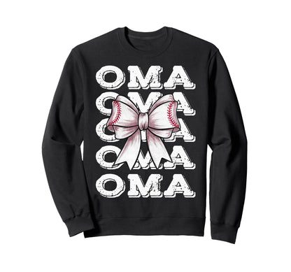 Coquette Baseball Oma Matching Family Sweatshirt - Novelty Apparel Unisex - T-Shirt, Sweatshirt, Hoodie