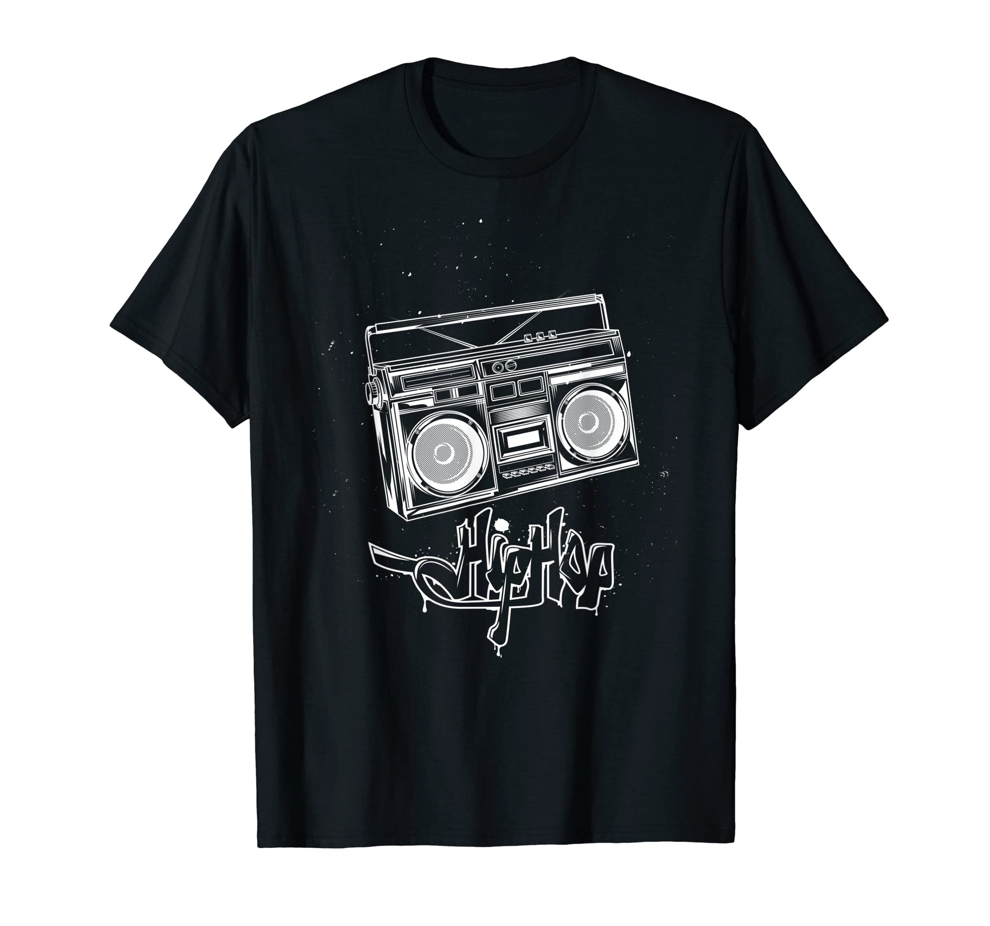 Old School Hip Hop Boombox T-Shirt - Unique Graphic for Adults - T-Shirt, Sweatshirt, Hoodie