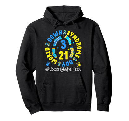 Rock Your Socks World Down Syndrome Hoodie - Fun Novelty Design Unisex - T-Shirt, Sweatshirt, Hoodie