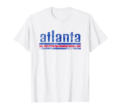 Atlanta Georgia Weathered Throwback T-Shirt - Streetwear Style Unisex - T-Shirt, Sweatshirt, Hoodie