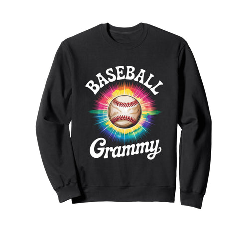 Baseball Grammy Tie Dye Colorful Sweatshirt - Novelty Apparel Men Women - T-Shirt, Sweatshirt, Hoodie