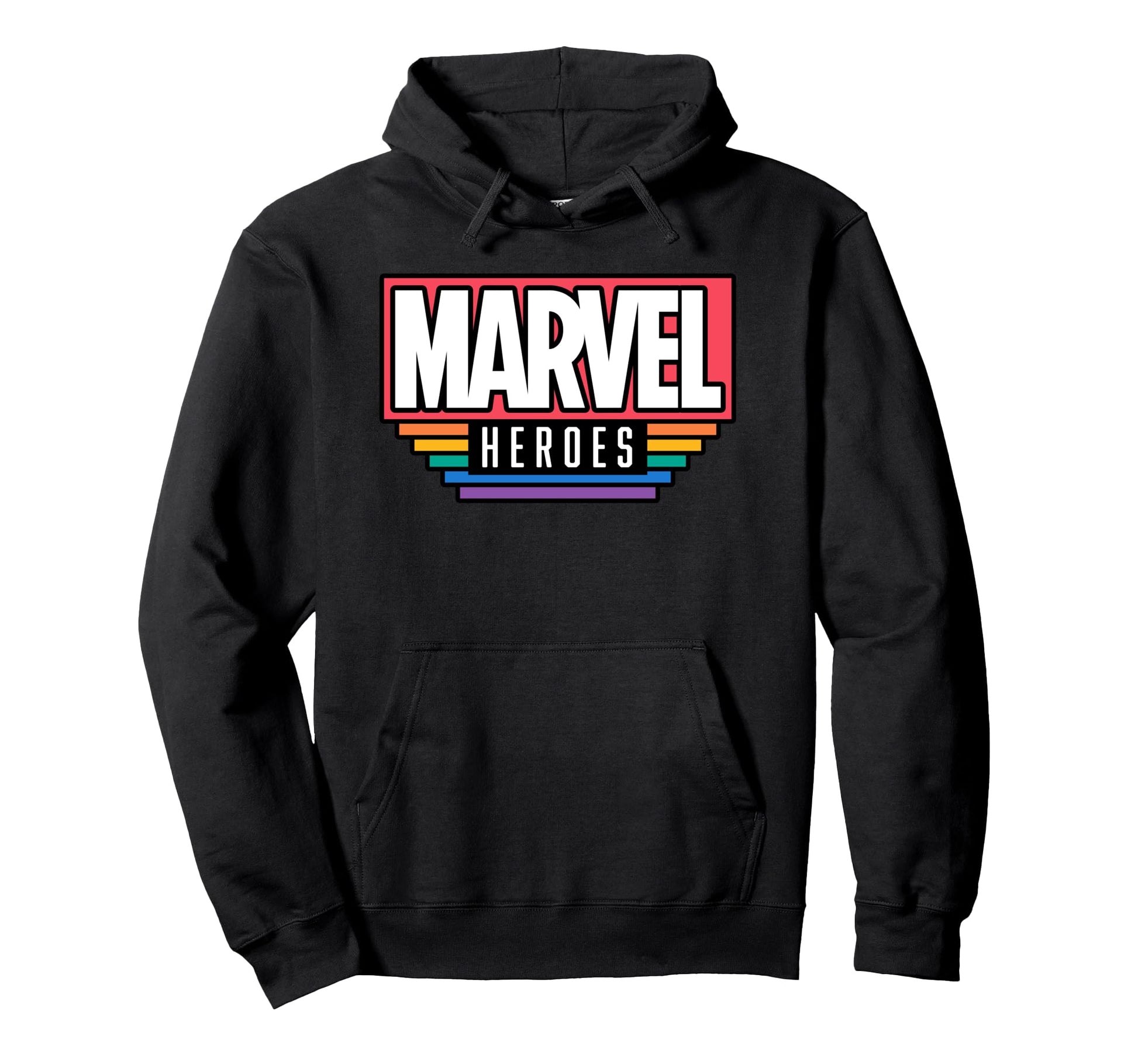 Marvel Pride Flag Rainbow Marvel Heroes Hoodie - Aesthetic Graphic Unisex - T-Shirt, Sweatshirt, Hoodie