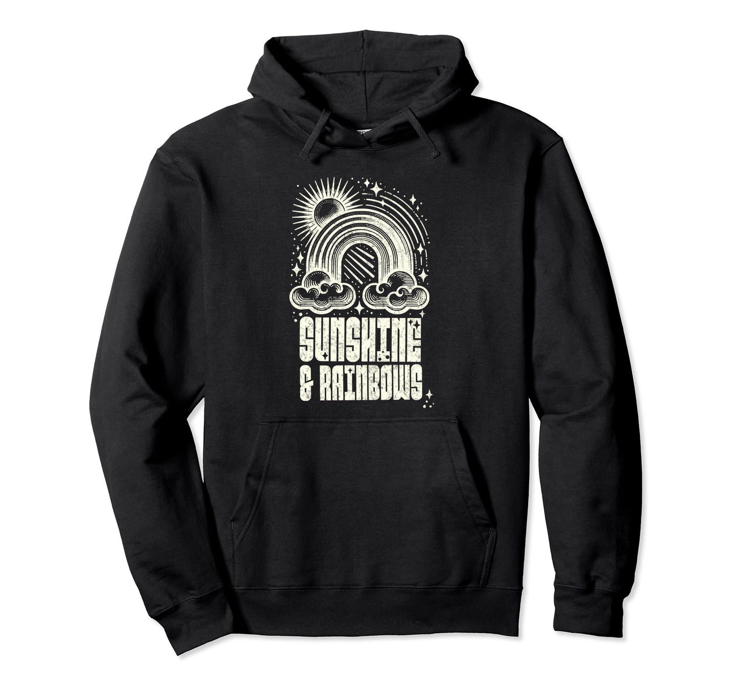Sunshine Rainbows Bold Deco Hoodie - Graphic Print for Adults - T-Shirt, Sweatshirt, Hoodie